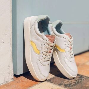 Soludos The Roma Retro Sneaker White—Pastel Size 11